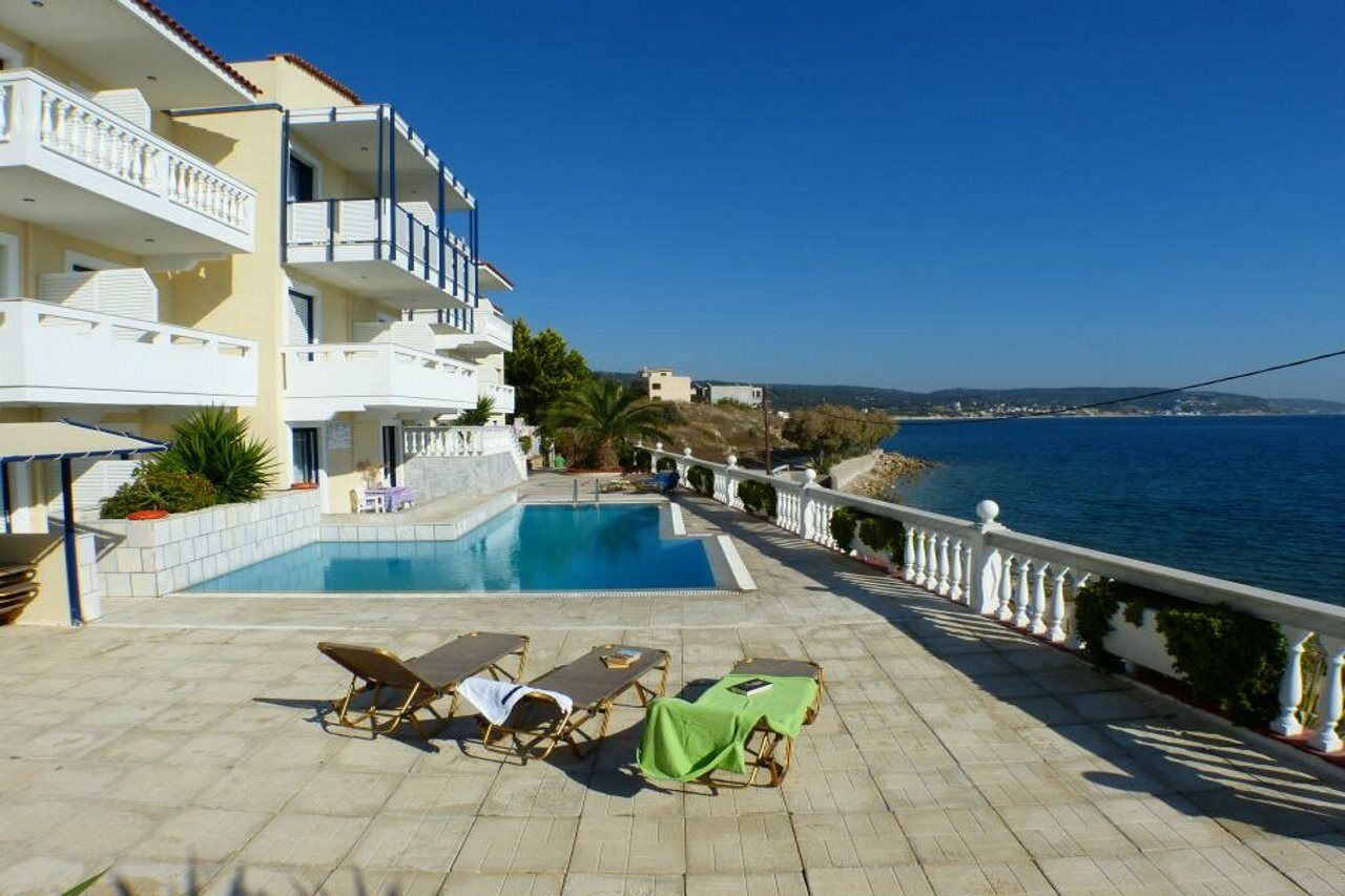 Ostria Seaside Studios And Apartments Katarráktis Buitenkant foto